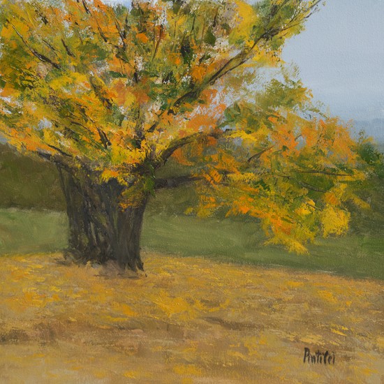 Yellow tree painting